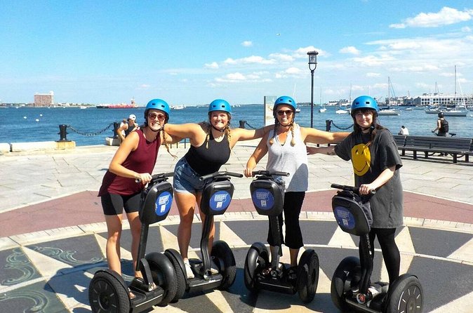 2 Hour Boston Segway Tour - The Great Molasses Flood plaque and TD Garden: darker Boston lessons and modern city energy