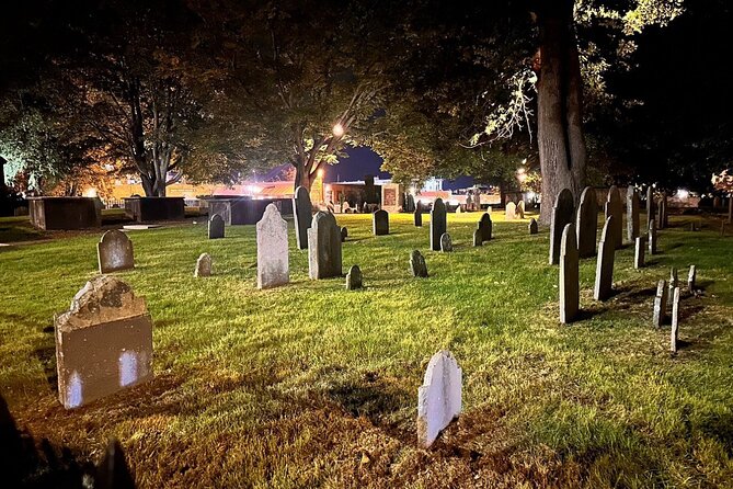 A Ghost Hunting Tour Specters and Apparitions in Salem - Stop 5: the Burying Point at the edge of the cemetery