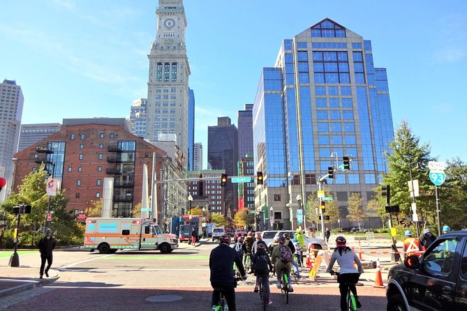 Boston City View Bicycle Tour: History and Landmarks - Getting fitted right, then rolling out of the North End