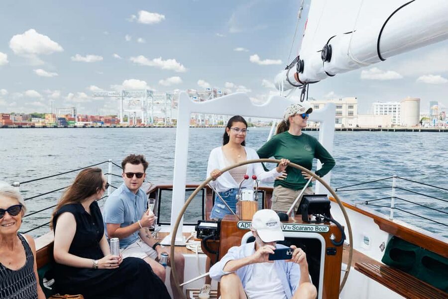 Boston: Downtown Harbor Sailing Cruise - When sails go up: the part you will feel, not just see