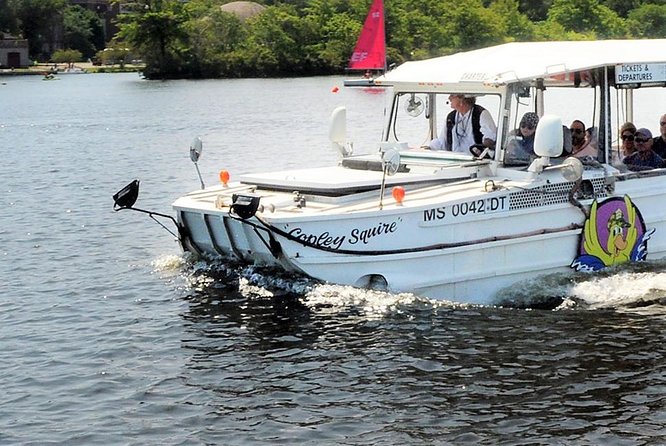 Boston Duck Boat Sightseeing City Tour with Cruise Along Charles River - Beacon Hill history, Old State House, and the State House views