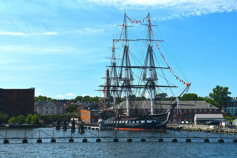 Boston: Freedom Trail and North End Food & History Tour - Charlestown Navy Yard and the USS Constitution viewpoint