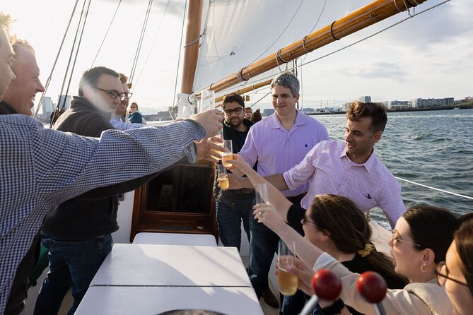 Boston Harbor Sunset Sail Tour - Stop 2: Fan Pier Views, the Moakley Courthouse, WTC, and Harpoon Brewery