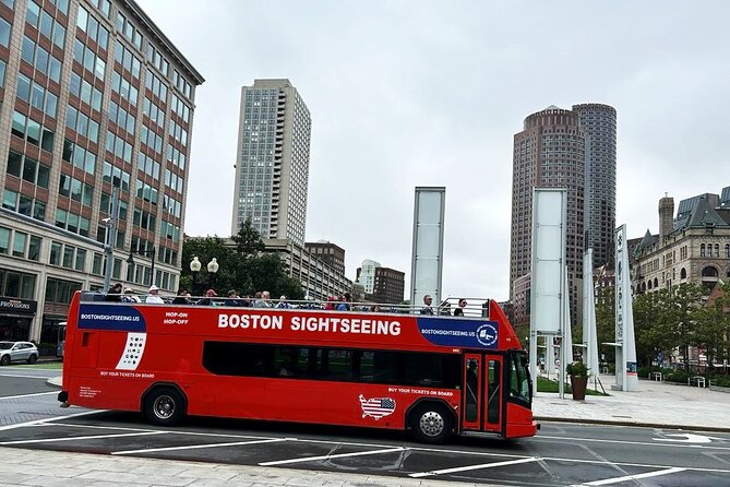 Boston Sightseeing Single Ride Pass With Double Decker Tour Bus - Getting on near the New England Aquarium, then picking your deck