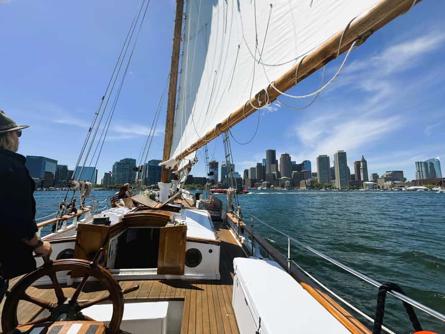 Boston: Tall Ship Harbor Sail - Fan Pier boarding, where the trip starts fast