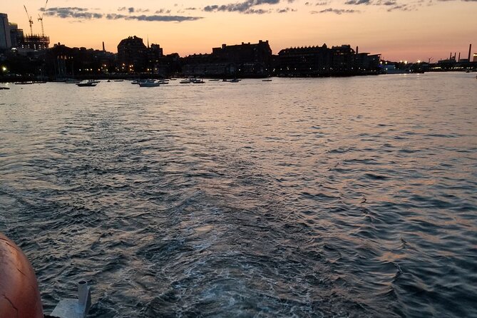 Narrated Sunset Cruise of Boston Harbor - Bunker Hill Monument and Old North Church spire from the water