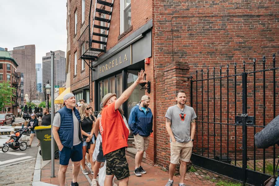 North End to Freedom Trail: Boston’s Food & History - State Street, Custom House Tower, and the bronzed Donkey moment