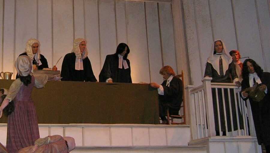 Salem Witch Museum Admission Ticket - The 30-minute Salem Witch Trials show in a dark auditorium