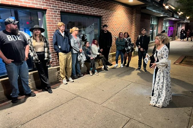 The Ghost Walk. Tortured Souls of Salem - Stop 2: The Burying Point cemetery, where time runs about 400 years