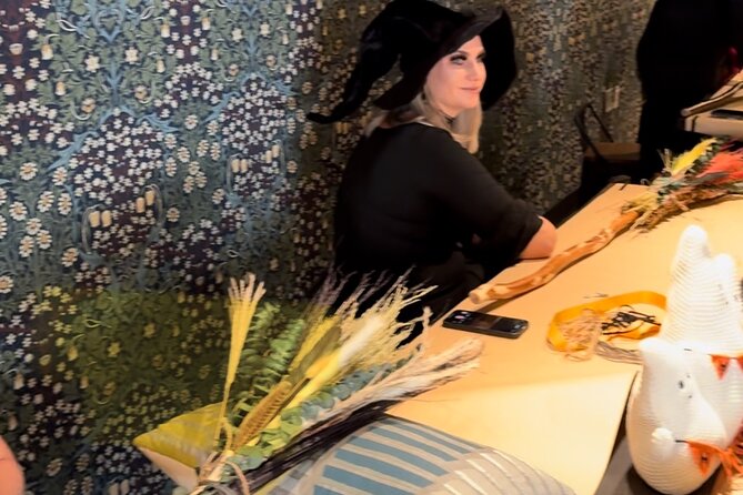 Witch City Broom Making Workshop in Salem - Choosing Your Handle, Broomcorn, and Color Palette