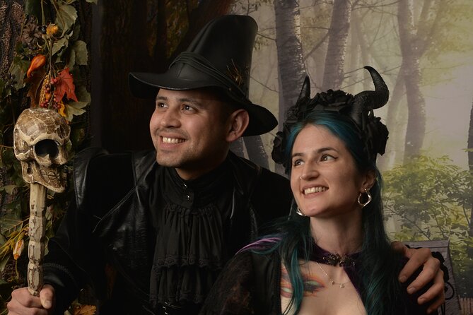 Witch Costume Photo Shoot - Olde Salem Village theatrical set - Essex Street logistics: who this fits best and why it works in Salem